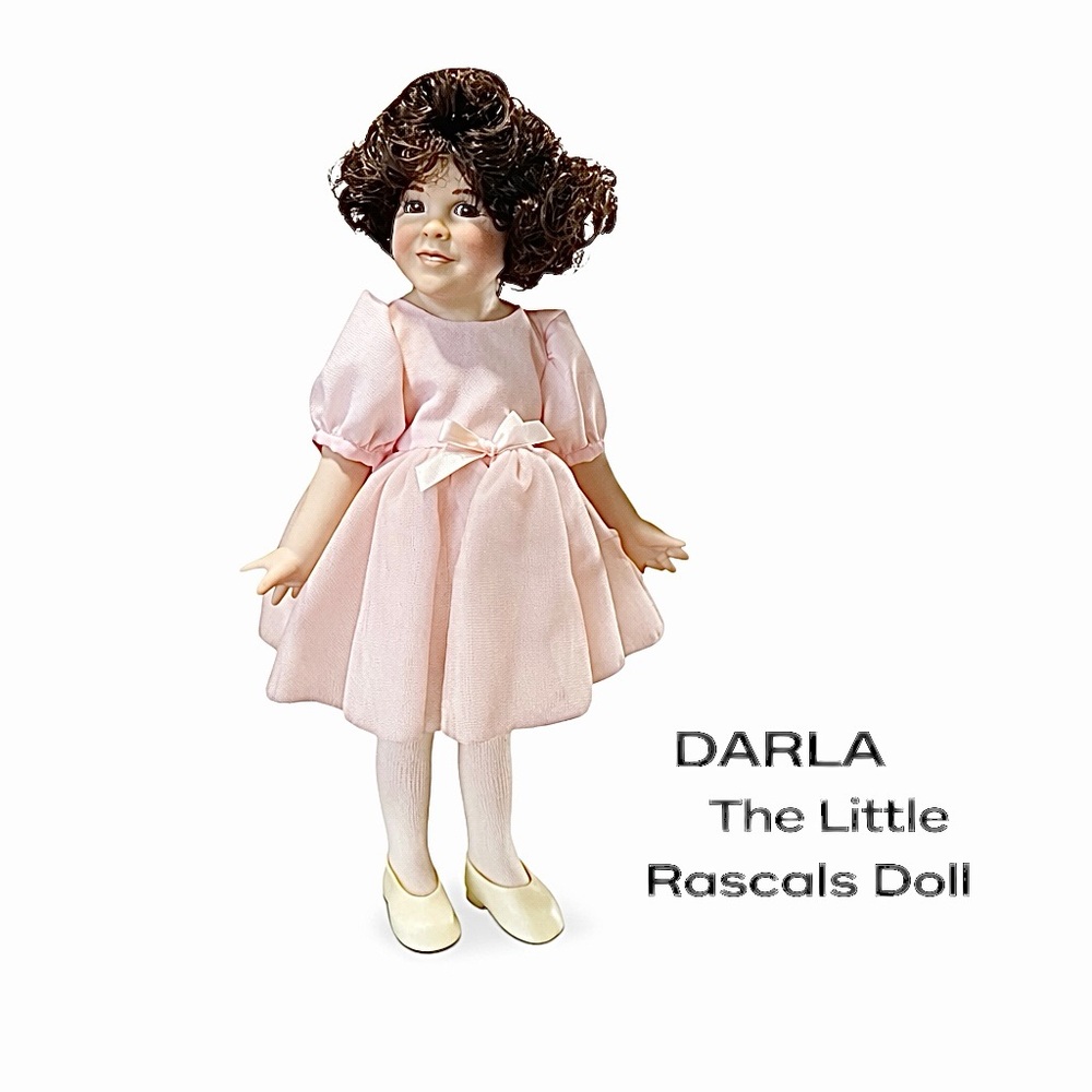 Vintage 1997 Hamilton Collection Darla Little Rascals Porcelain Doll NIB